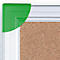 Frankenkurkbord U-Act! Line®, wandmontage in staand en liggend formaat, aluminium frame, 400x600 mm