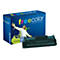 Eine Druckerpatrone und eine blaue Verpackung. Auf der Verpackung steht freecolor und clever printing.