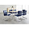Freischwinger Rumba, Kunstleder, blau