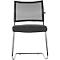 Freischwinger SEAT POINT, Netz, ohne Armlehnen, stapelbar, im 2er-Set, schwarz