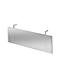 Frontpaneel bureau JENA, metaal, geperforeerd, B 800 x D 800 mm, zilverkleurig gemoffeld