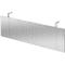 Frontpaneel voor bureautafels, metaal, geperforeerd, zilverkleurig gemoffeld, B 1200 mm
