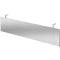 Frontpaneel voor bureautafels, metaal, geperforeerd, zilverkleurig gemoffeld, B 1600 mm