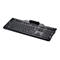 Schwarze Fujitsu Tastatur mit deutschem Layout und zusätzlichem Kartenleser-Schacht an der Oberseite.