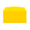Fundas transparentes Orgatex, 1/3 DIN, amarillo, 10 uds.
