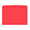 Fundas transparentes Orgatex, A4 transversal, rojo, 10 uds.