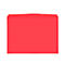 Fundas transparentes Orgatex, A5 transversal, rojo, 10 uds.