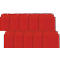 Fundas transparentes Orgatex, A6 transversal, rojo, 10 uds.