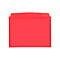 Fundas transparentes Orgatex, A6 transversal, rojo, 50 uds.