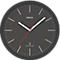 Funk Wanduhr Maul MAULjump, rund, für Innenräume, Minuten & Stundeneinheiten, ∅ 305 mm, Kunststoff & Mineralglas, schwarz-weiß, inkl. Batterie
