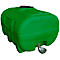 Fût de pâturage en PE, en forme de boîte, polyéthylène, raccord IT 2", dôme avec couvercle à charnière ø 380 mm, avec chicane, vert, L 1350 x P 1900 x H 1170 mm, 2000 l