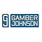 Blaues Logo der Firma Gamber-Johnson mit stilisiertem Buchstaben G und Text.