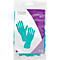 Gants de protection BINGOLD, réutilisables, sans latex ni poudre, nitrile, vert, taille S, 1 paire