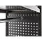 Garderobe-insteekrek ORDO Flex - stalen - modulair - B 1060 x D 535 x H 2000 mm - draagvermogen 1200 kg - gitzwart RAL 9005