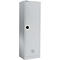 Garderobekast - B 600 x D 500 x H 1935 mm - cilinderslot - blank alu - ons merk Schäfer Shop Select