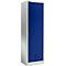 Garderobekast - B 600 x D 500 x H 1935 mm - cilinderslot - lichtgrijs - ons merk Schäfer Shop Select