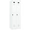 Garderobekast C+P Evolo Plus, 2 vakken, rechts scharnierend, veiligheidsslot, soft-close, B 600 x D 500 x H 1850 mm, verkeerswit/verkeerswit