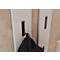 Garderobenpaneel 3728, MDF melaminharzbeschichtet, 3 ausklappbare Haken, ca. B 150 x T 30 x H 1700 mm, Kaschmir
