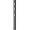 Garderobenpaneel Susanna, Wandmontage, 3 Klapphaken, bis 5 kg, B 150 x T 30 x H 1700 mm, MDF, graphit hochglanz