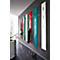 Garderobenpaneel Susanna, Wandmontage, 3 Klapphaken, bis 5 kg, B 150 x T 30 x H 1700 mm, MDF, schwarz