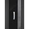 Garderobenpaneel Susanna, Wandmontage, 3 Klapphaken, bis 5 kg, B 150 x T 30 x H 1700 mm, MDF, schwarz