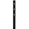 Garderobenpaneel Susanna, Wandmontage, 3 Klapphaken, bis 5 kg, B 150 x T 40 x H 1700 mm, MDF, schwarz