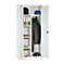 Garderobenschrank, mit Mitteltrennwand, lichtgrau/lichtgrau