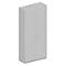 Garderobenschrank TETRIS SOLID, 5 Ordnerhöhen, 1 Fachboden, Kleiderstange, abschließbar, B 1000 x T 412 x H 2143 mm, weißalu/lichtgrau