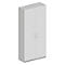 Garderobenschrank TETRIS SOLID, 5 Ordnerhöhen, 1 Fachboden, Kleiderstange, abschließbar, B 1000 x T 412 x H 2143 mm, weißalu/weiß