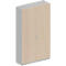 Garderobenschrank TETRIS SOLID, 5 Ordnerhöhen, 1 Fachboden, Kleiderstange, abschließbar, B 1200 x T 412 x H 2143 mm, weißalu/Ahorn