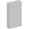 Garderobenschrank TETRIS SOLID, 5 Ordnerhöhen, 1 Fachboden, Kleiderstange, abschließbar, B 1200 x T 412 x H 2143 mm, weißalu/lichtgrau