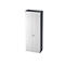 Garderobenschrank Topas Line, 6 Ordnerhöhen, abschließbar, B 800 x T 420 x H 2156 mm, graphit/weiß