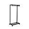 Garderobenständer MAULbolero, mit Rollen, Hut- & Schuhablage, B 780 x T 460 x H 1660 mm, Metall, schwarz