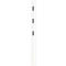 Garderobepaneel 3728 - MDF melaminehars gecoat - B 150 x D 30 x H 1700 mm -3 uitklapbare haken - wit