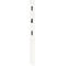 Garderobepaneel 3728 - MDF melaminehars gecoat - B 150 x D 30 x H 1700 mm -3 uitklapbare haken - wit