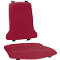 Garnissage de rechange Sintec, avec soutien lombaire, rembourrage tissu, rouge Duotec