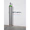 Gasflaschen-Wandhalterung, Stahl, B 840 x T 175 x H 60 mm, 3 Flaschen Ø 230 mm, mit Kettensicherung