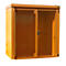 Gasflaschencontainer BAUER GFC-B M1, B 1175 x T 2120 x H 2265, für 28 Gasflaschen, feuerbeständig, abschließbar, orange
