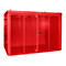 Gasflaschencontainer BAUER GFC-B M4, B 1570 x T 3120 x H 2295, für 60 Gasflaschen, feuerbeständig, abschließbar, rot