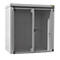 Gasflessencontainer BAUER GFC-B M1, B 1175 x D 2120 x H 2265, voor 28 gasflessen, brandwerend, afsluitbaar, grijs