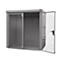 Gasflessencontainer BAUER GFC-B M2, B 1570 x D 2125 x H 2265, voor 35 gasflessen, brandwerend, afsluitbaar, grijs