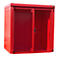 Gasflessencontainer BAUER GFC-B M2, B 1570 x D 2125 x H 2265, voor 35 gasflessen, brandwerend, afsluitbaar, rood