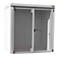 Gasflessencontainer BAUER GFC-B M2, B 1570 x D 2125 x H 2265, voor 35 gasflessen, brandwerend, afsluitbaar, wit