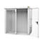 Gasflessencontainer BAUER GFC-B M2, B 1570 x D 2125 x H 2265, voor 35 gasflessen, brandwerend, afsluitbaar, wit