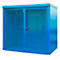 Gasflessencontainer BAUER GFC-B M3, B 1570 x D 2425 x H 2265, voor 45 gasflessen, brandwerend, afsluitbaar, blauw