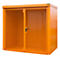 Gasflessencontainer BAUER GFC-B M3, B 1570 x D 2425 x H 2265, voor 45 gasflessen, brandwerend, afsluitbaar, oranje