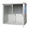 Gasflessencontainer BAUER GFC-B M3, B 1570 x D 2425 x H 2265, voor 45 gasflessen, brandwerend, afsluitbaar, wit