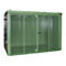 Gasflessencontainer BAUER GFC-B M5, B 2175 x D 3125 x H 2270, voor 96 gasflessen, brandwerend, afsluitbaar, groen