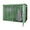 Gasflessencontainer BAUER GFC-B M5, B 2175 x D 3125 x H 2270, voor 96 gasflessen, brandwerend, afsluitbaar, groen