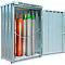 Gasflessenkast SAFE LIF GM 114, met bodemframe en gegalvaniseerd rooster
